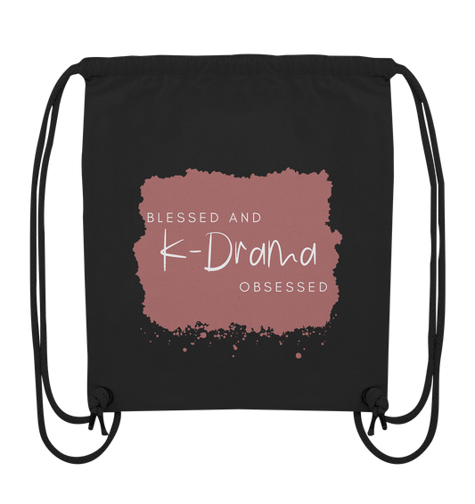 BLESSED AND K-DRAMA OBSESSED - Organic Gym-Bag