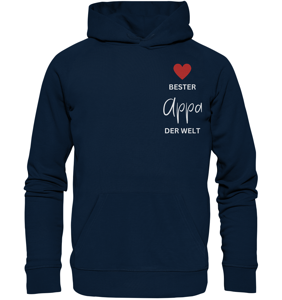 APPA DEFINITION + BESTER APPA - BEIDSEITIG - Organic Hoodie