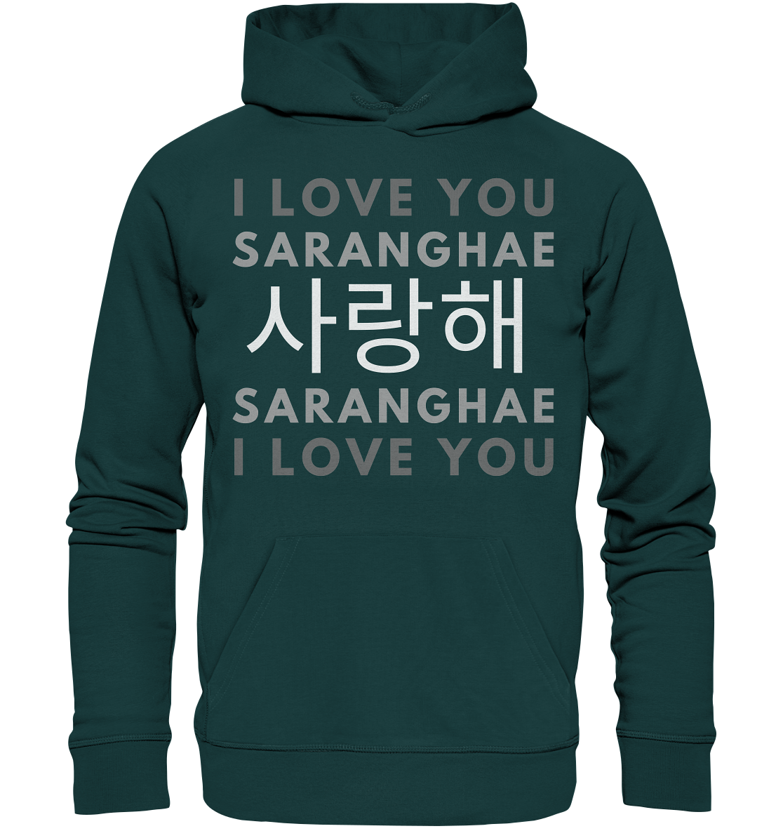 I LOVE YOU SARANGHAE - Organic Hoodie