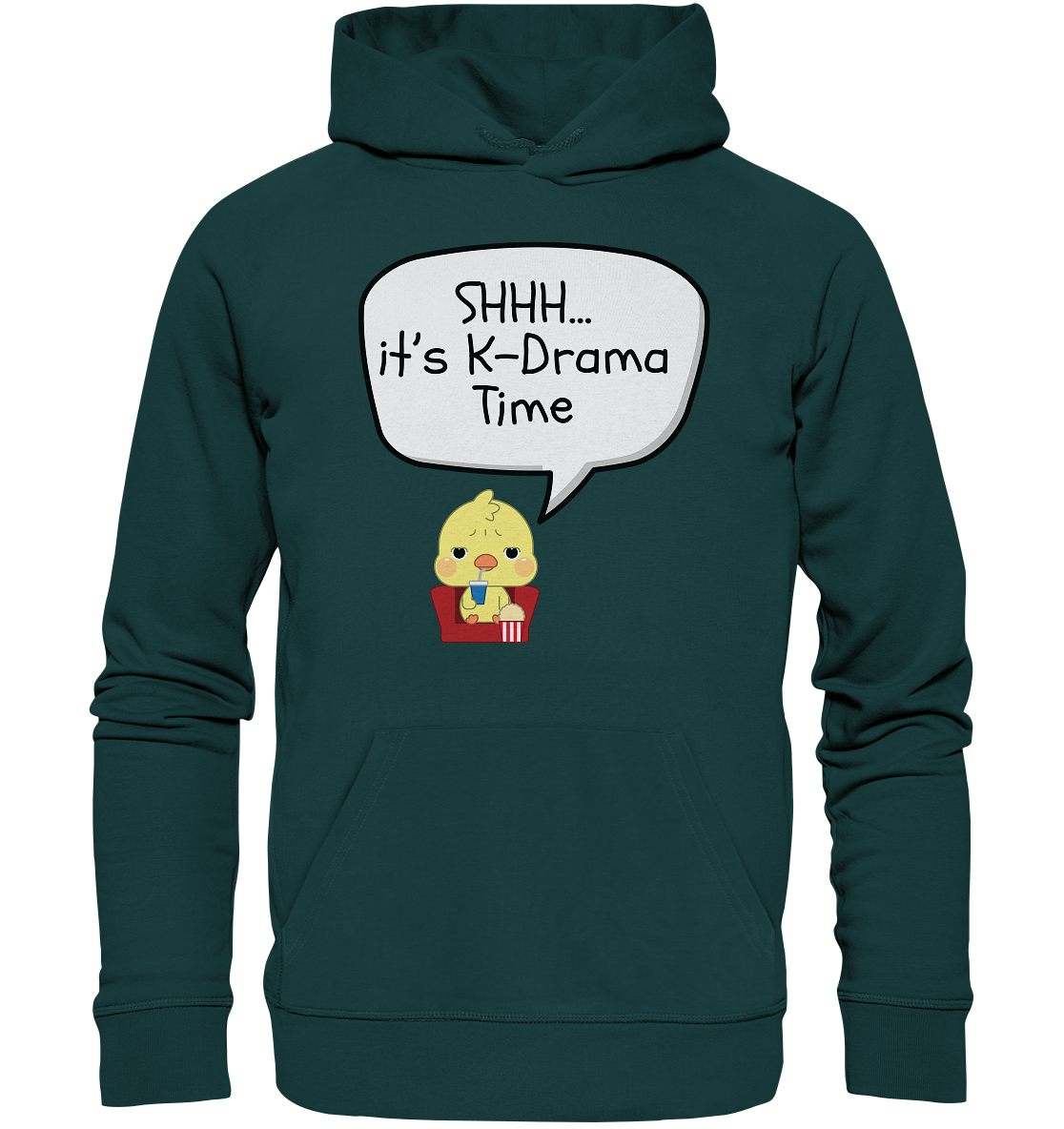 SHHH... IT'S K-DRAMA TIME - Organic Hoodie