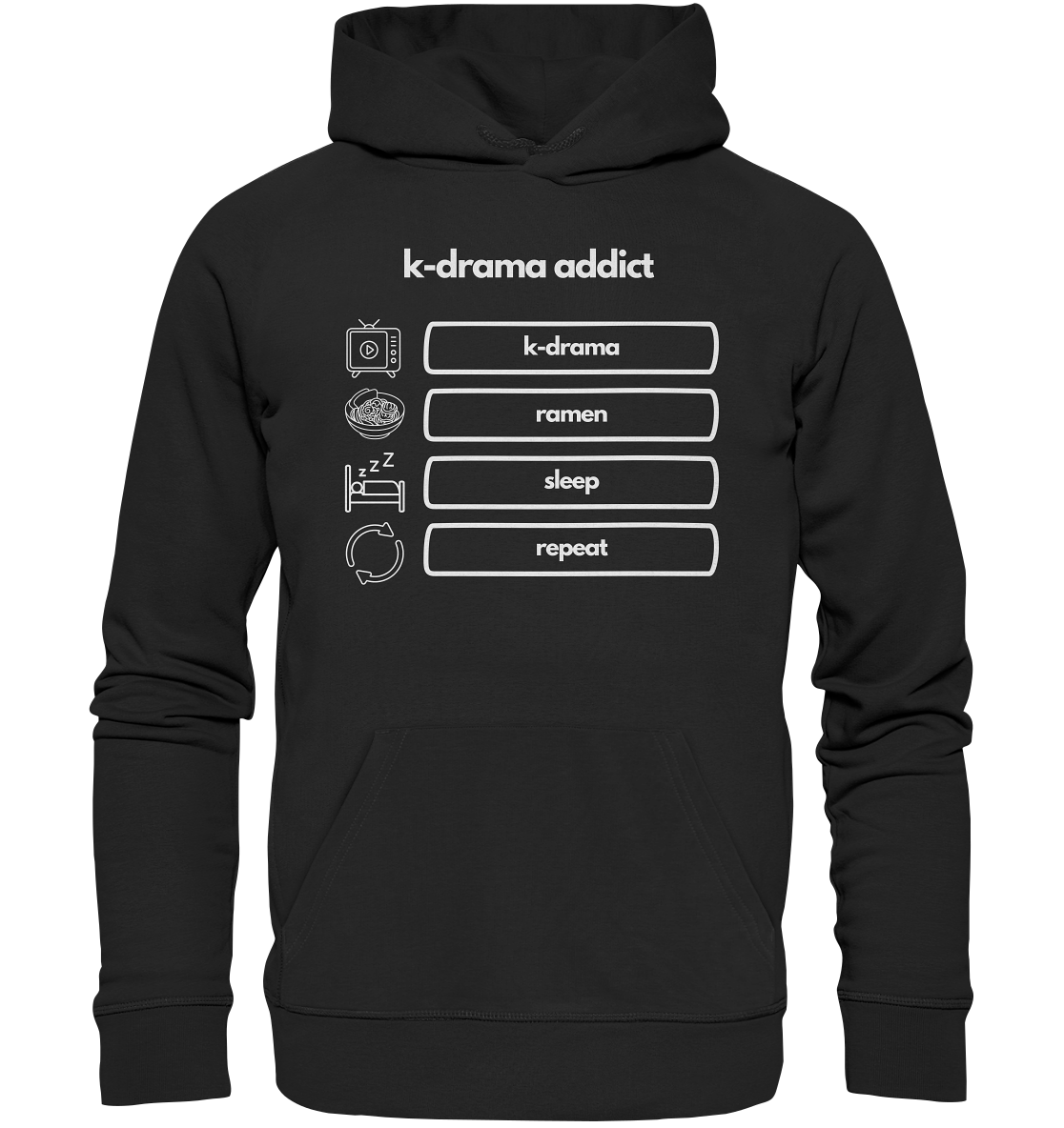 K-Drama Addict - Organic Hoodie