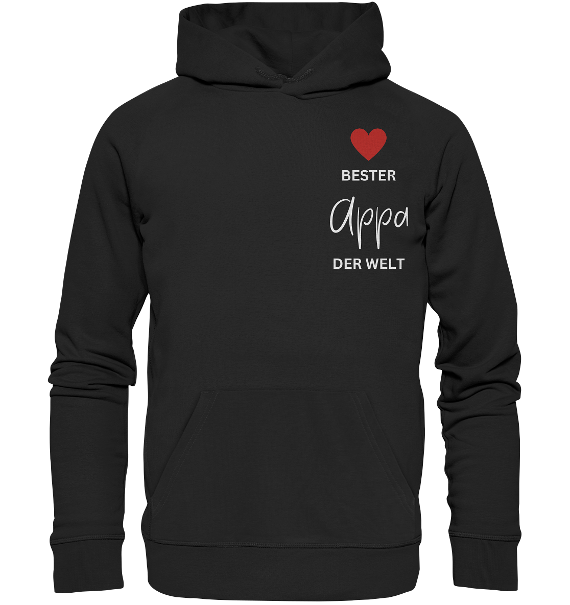 APPA DEFINITION + BESTER APPA - BEIDSEITIG - Organic Hoodie