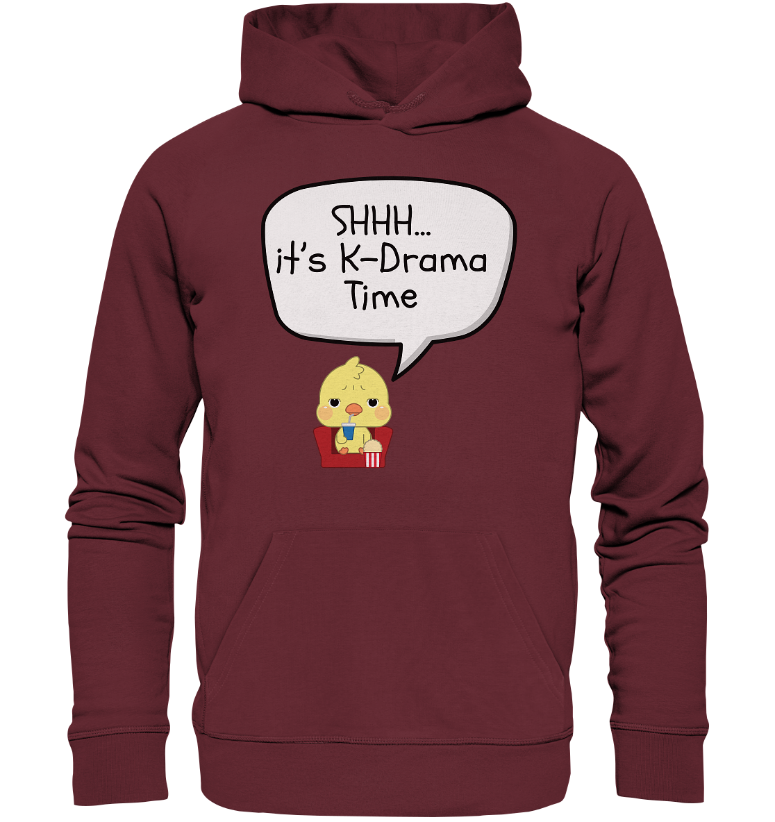 SHHH... IT'S K-DRAMA TIME - Organic Hoodie