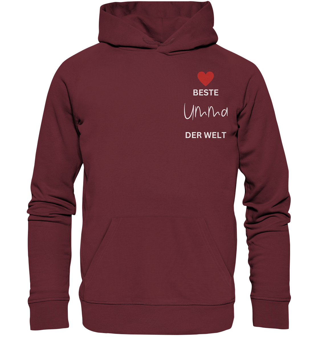 UMMA DEFINITION + BESTE UMMA - BEIDSEITIG - Organic Hoodie