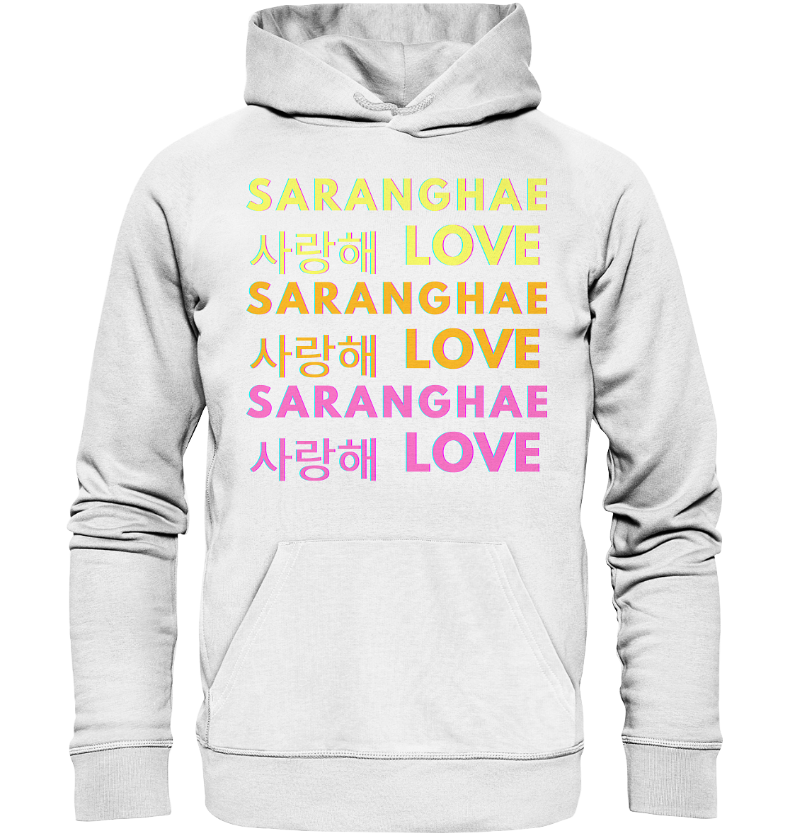 SARANGHAE LOVE NEON - Organic Hoodie