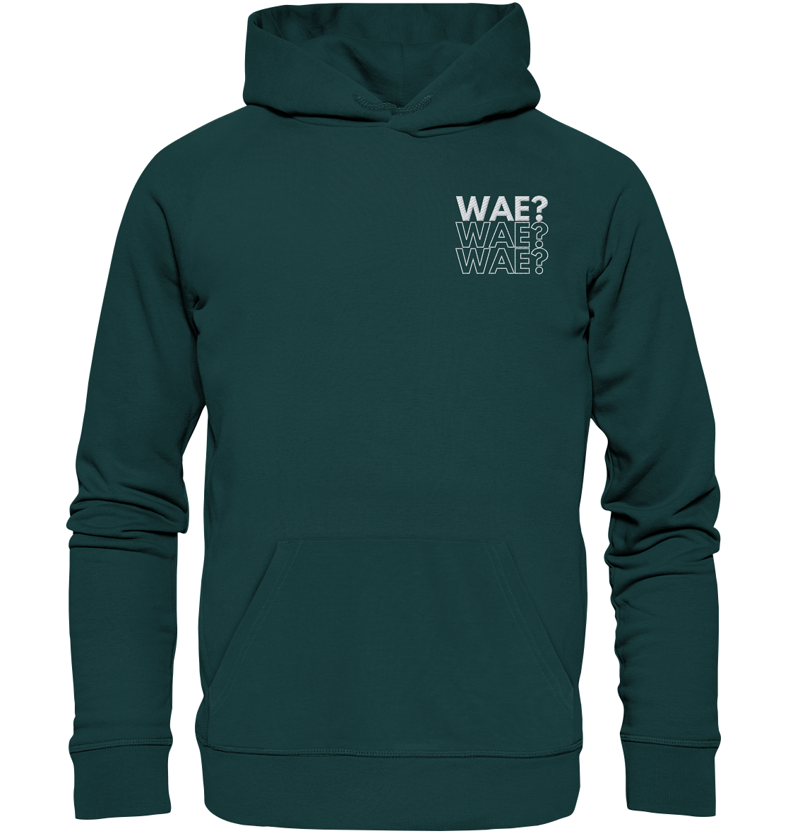 WAE? WAE? WAE? - Stick - Organic Hoodie (Stick)