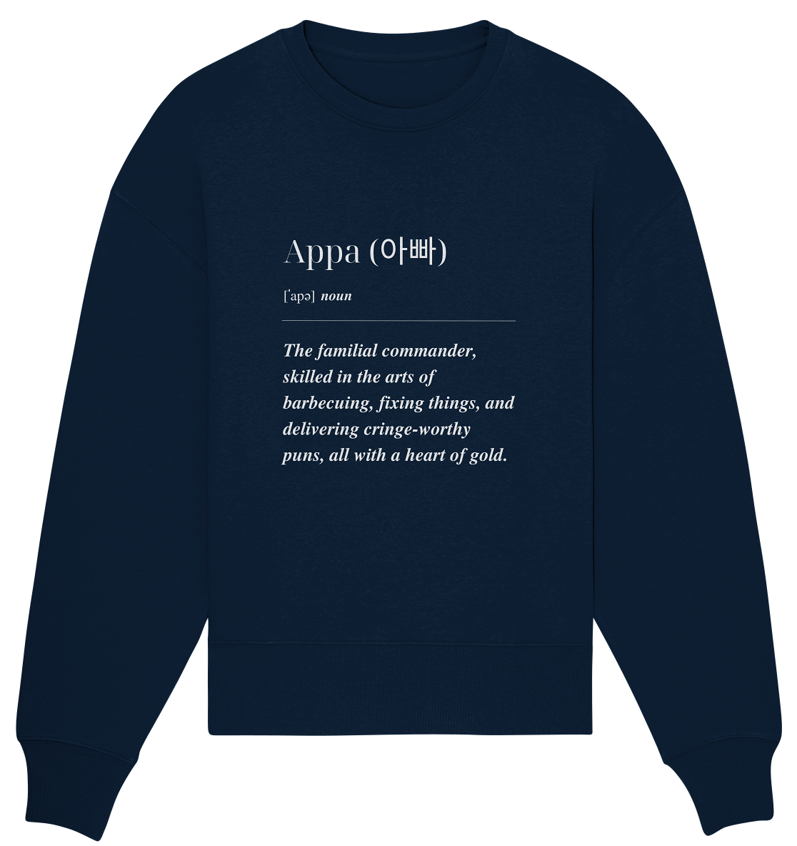 APPA - Organic Oversize Sweatshirt