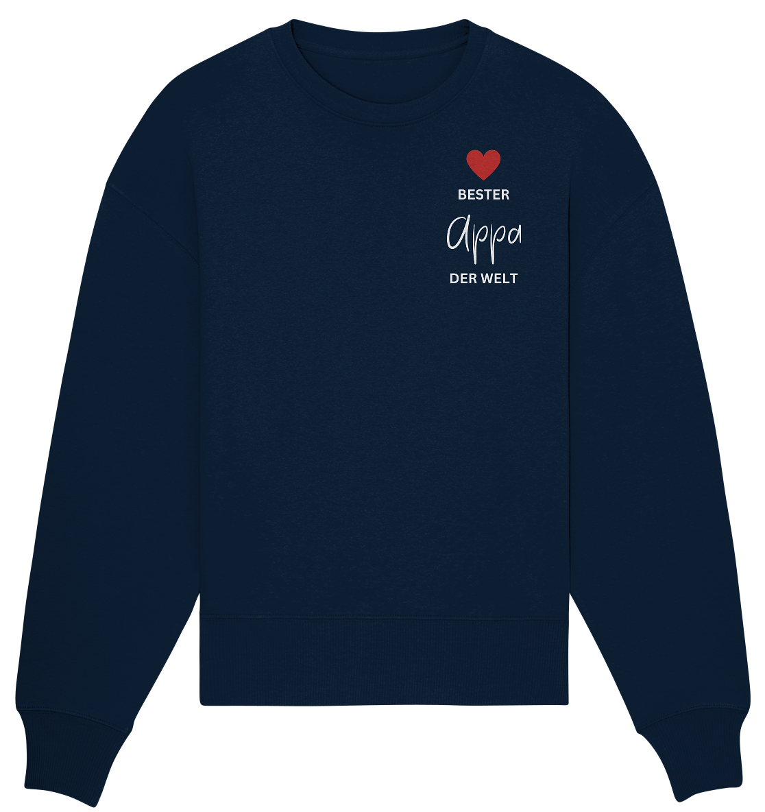 APPA DEFINITION + BESTER APPA - BEIDSEITIG - Organic Oversize Sweatshirt