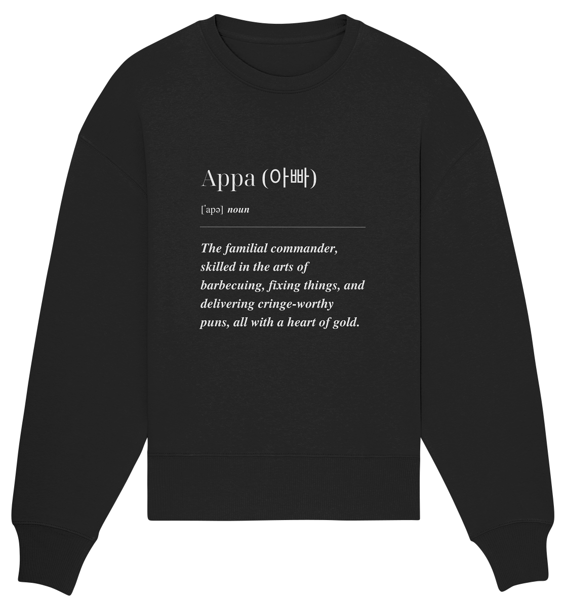 APPA - Organic Oversize Sweatshirt