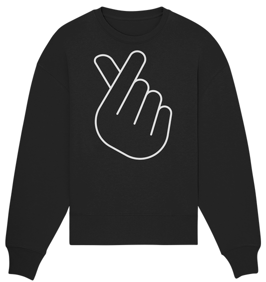 FINGER HERZ - Organic Oversize Sweatshirt