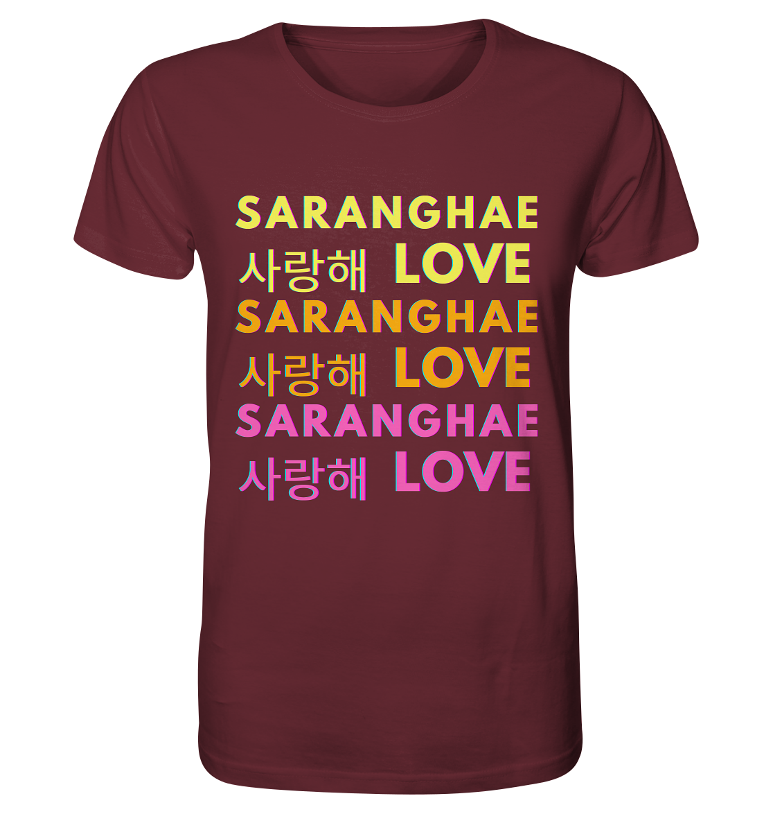 SARANGHAE LOVE NEON - Organic Shirt