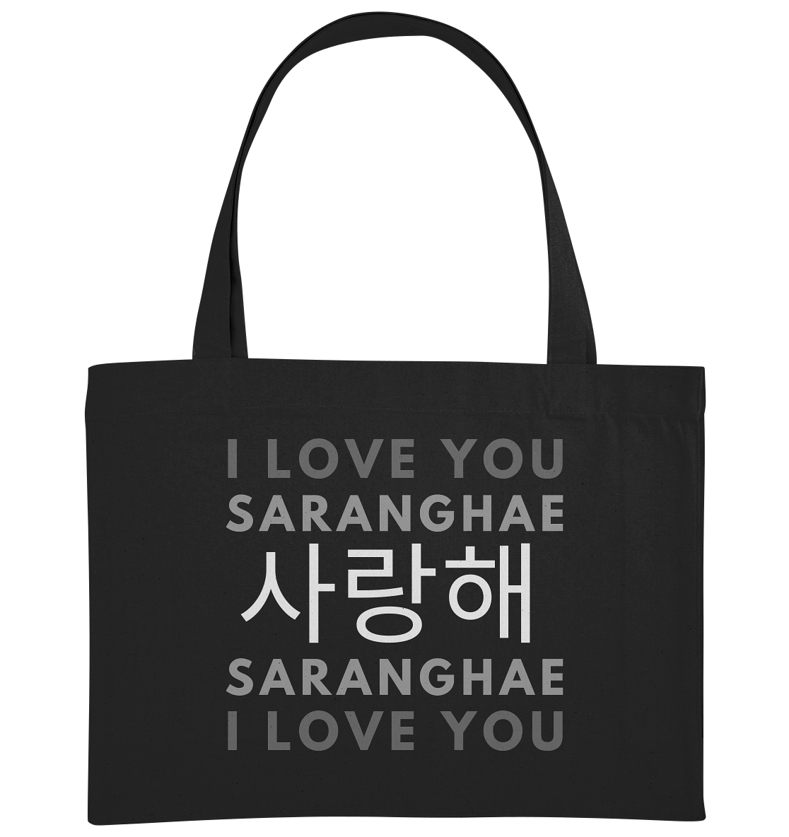 I LOVE YOU SARANGHAE - Organic Shopping-Bag