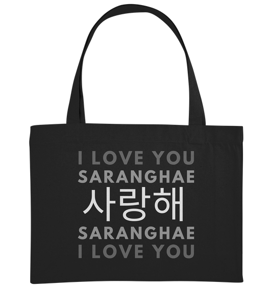 I LOVE YOU SARANGHAE - Organic Shopping-Bag