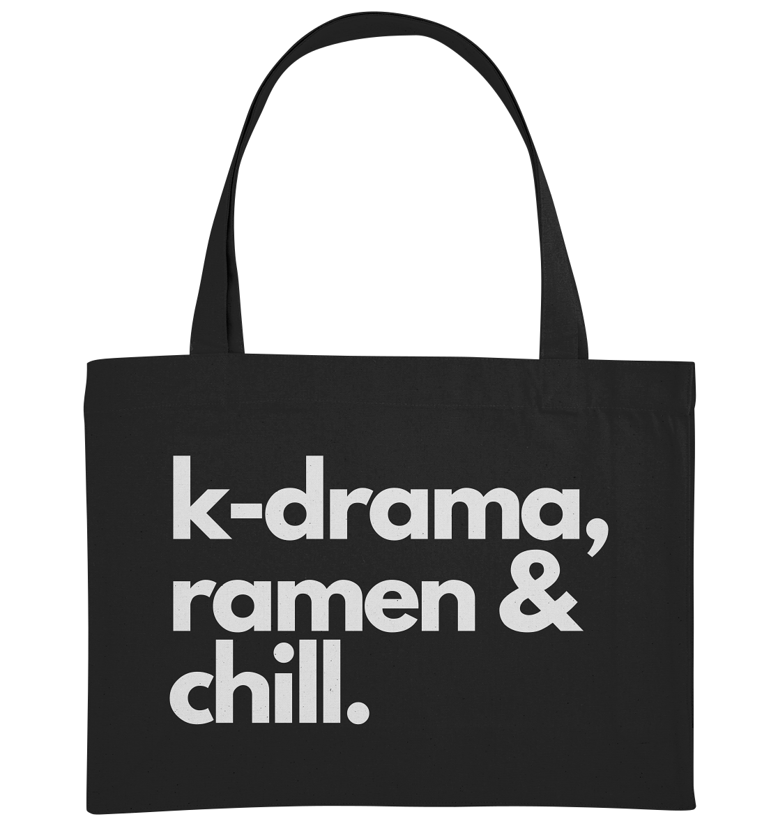 K-Drama, Ramen & Chill - Organic Shopping-Bag