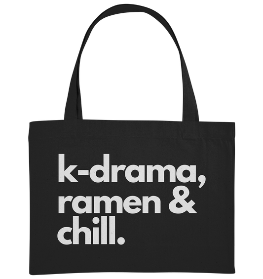 K-Drama, Ramen & Chill - Organic Shopping-Bag