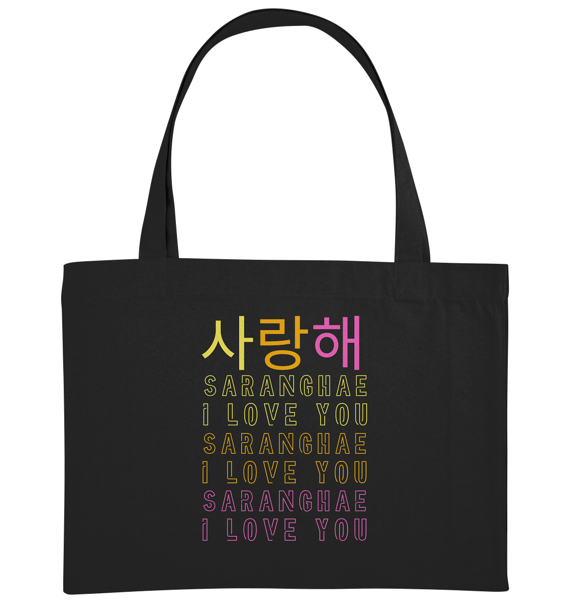 SARANGHAE I LOVE YOU - Organic Shopping-Bag