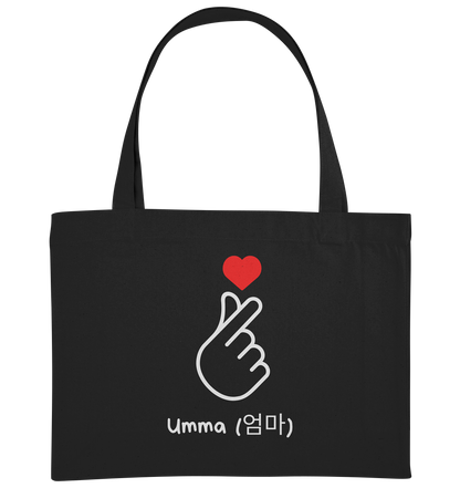 UMMA + FINGERHERZ - BEIDSEITIG - Organic Shopping-Bag