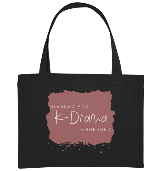 BLESSED AND K-DRAMA OBSESSED - Organic Shopping-Bag