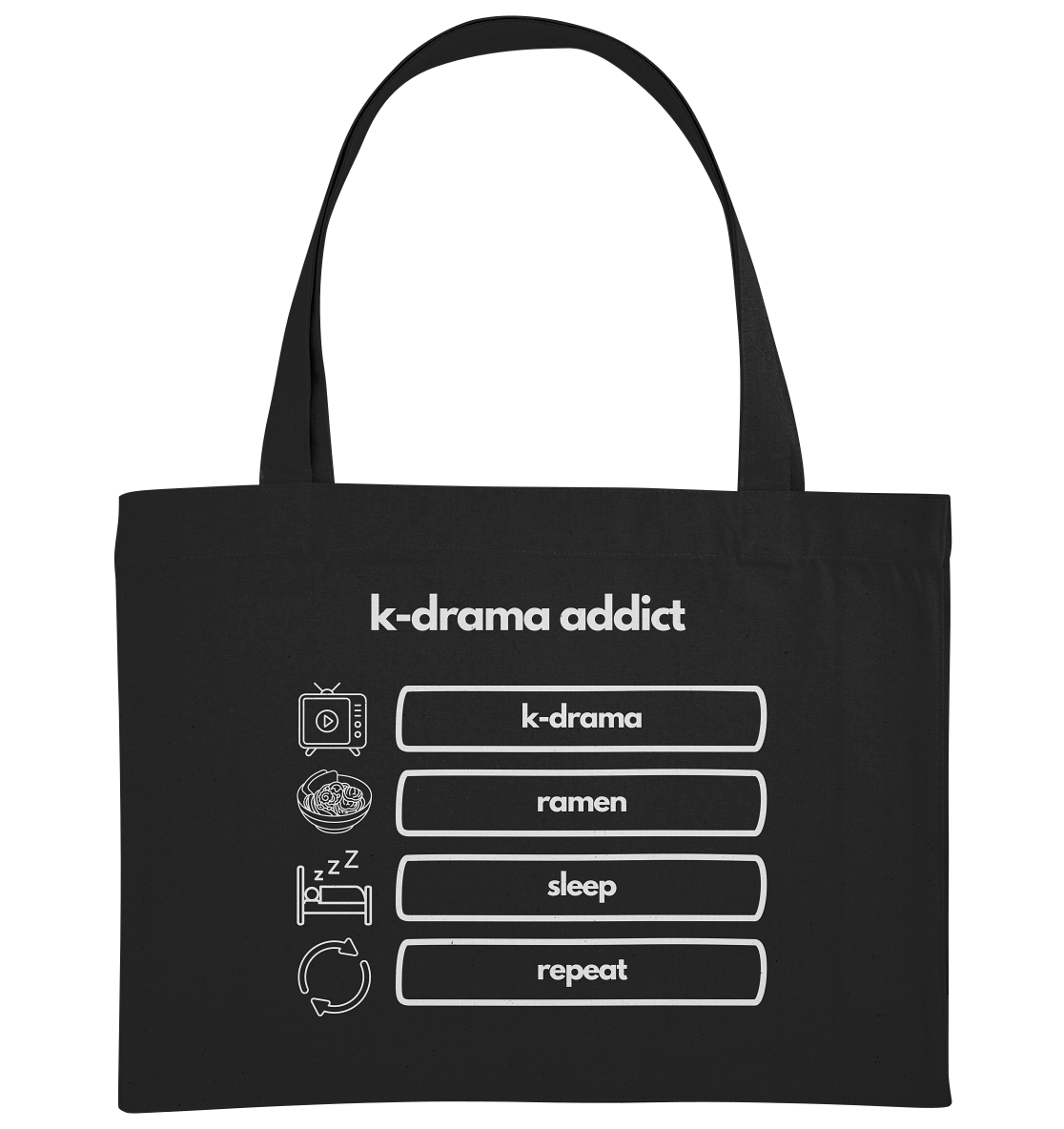 K-Drama Addict - Organic Shopping-Bag