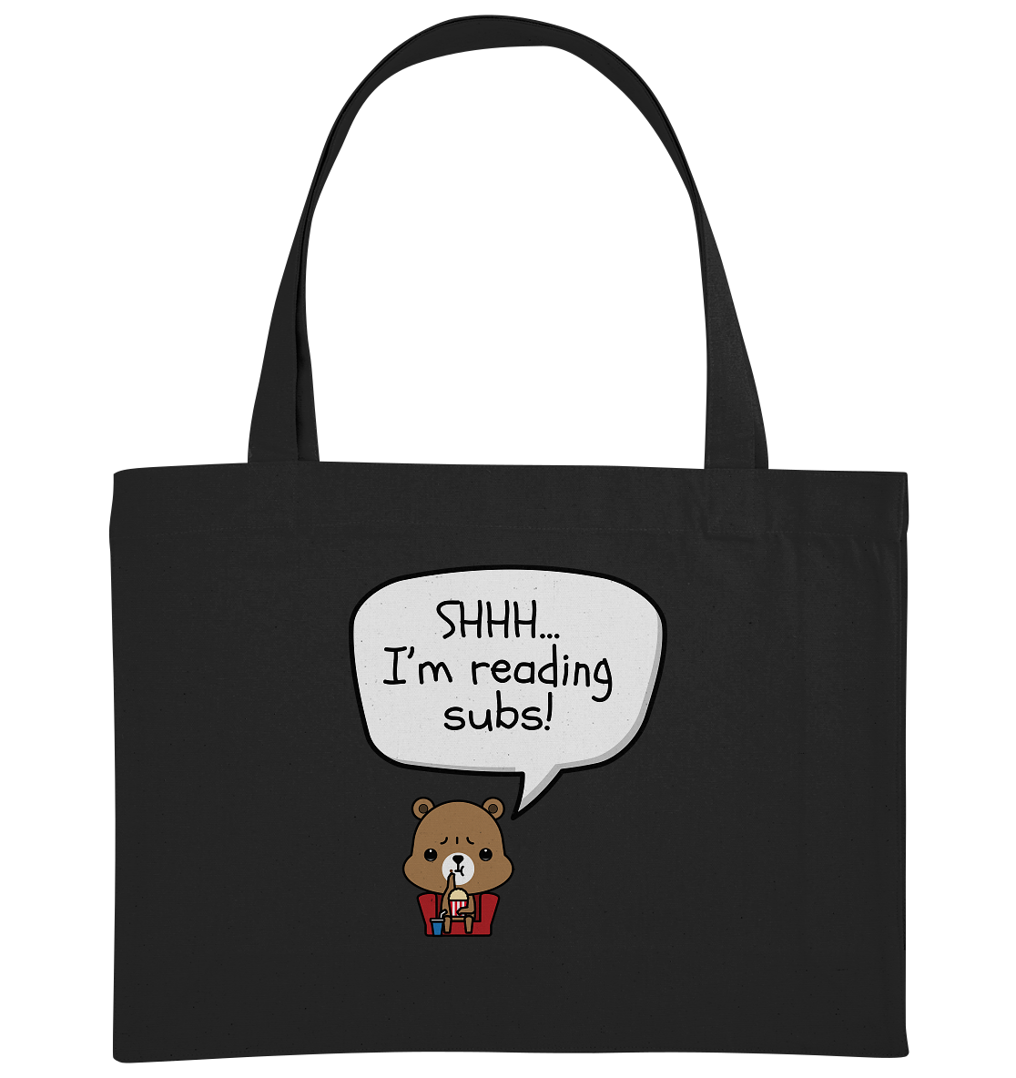 SHHH.. I'M READING SUBS! - Organic Shopping-Bag