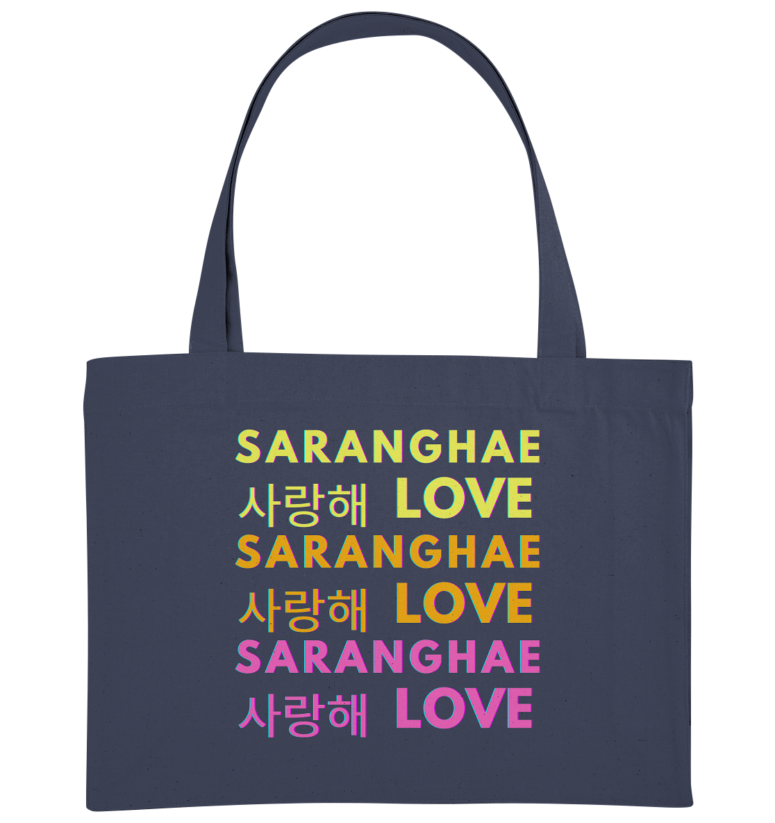 SARANGHAE LOVE NEON - Organic Shopping-Bag