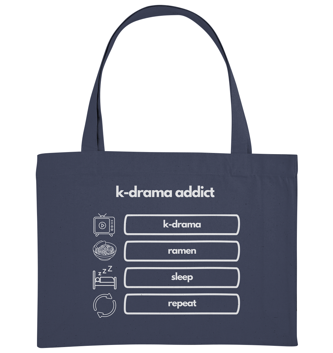 K-Drama Addict - Organic Shopping-Bag