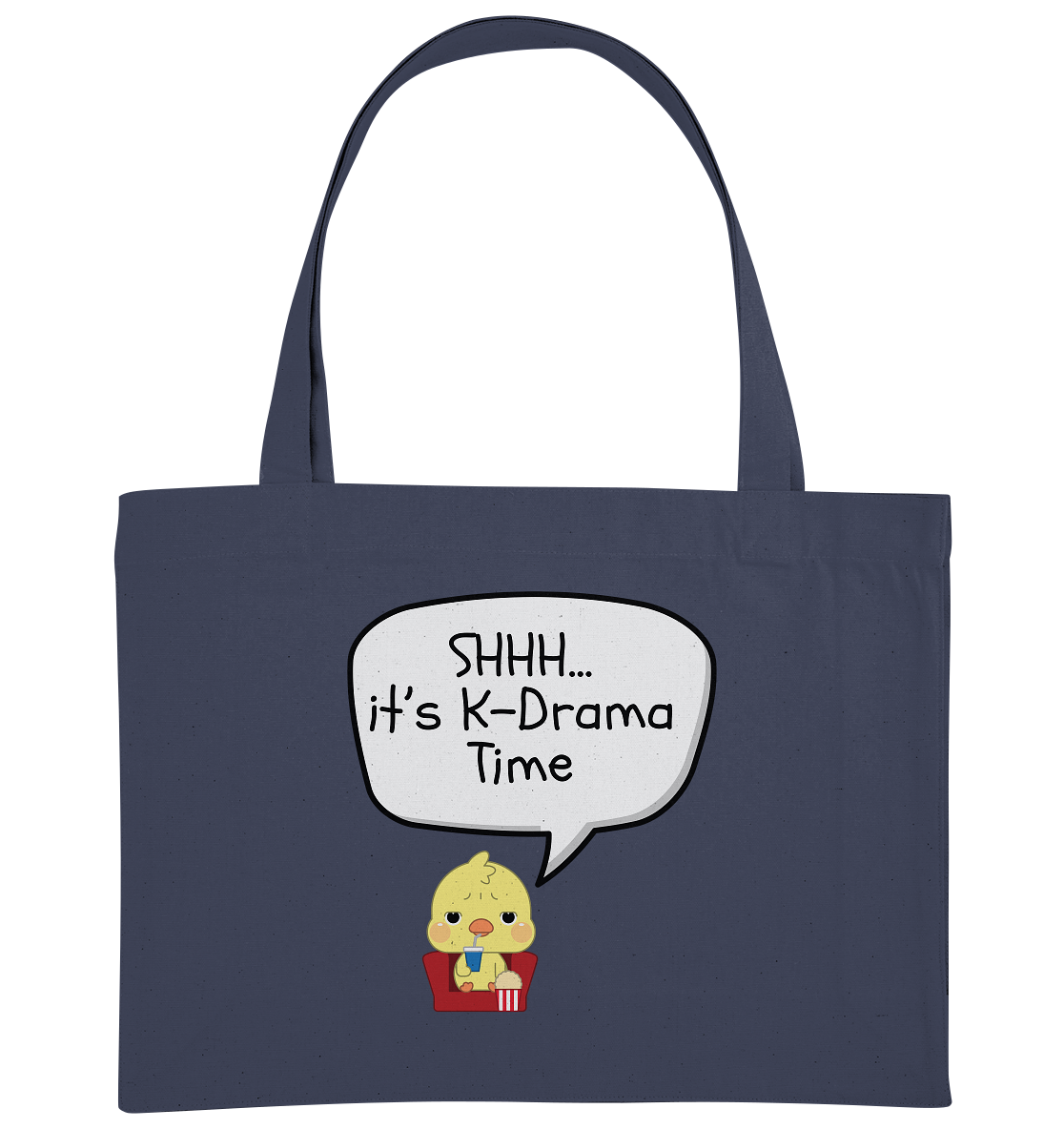 SHHH... IT'S K-DRAMA TIME - Organic Shopping-Bag