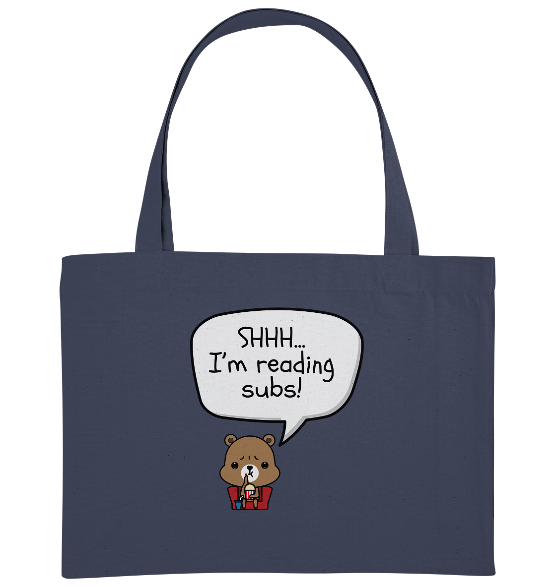 SHHH.. I'M READING SUBS! - Organic Shopping-Bag