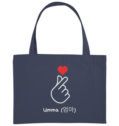 UMMA + FINGERHERZ - BEIDSEITIG - Organic Shopping-Bag