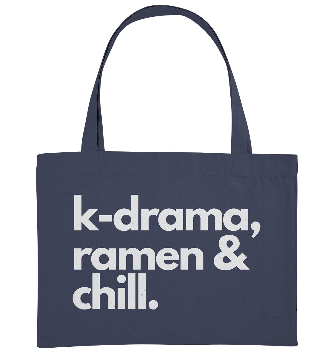 K-Drama, Ramen & Chill - Organic Shopping-Bag