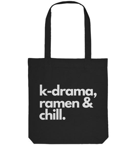 K-Drama, Ramen & Chill - Organic Tote-Bag