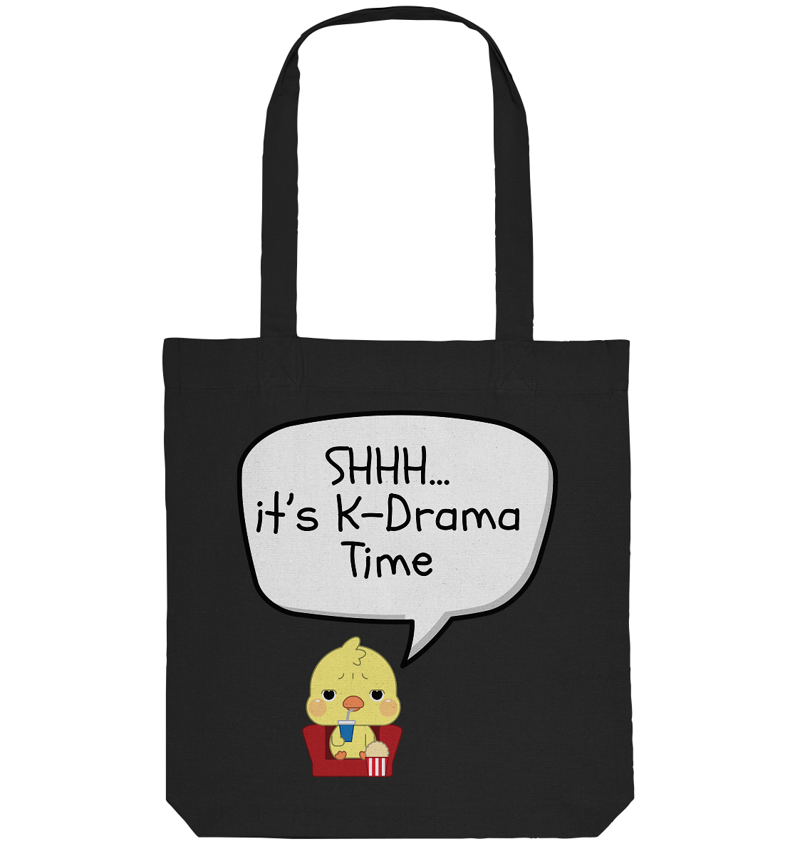 SHHH... IT'S K-DRAMA TIME - Organic Tote-Bag