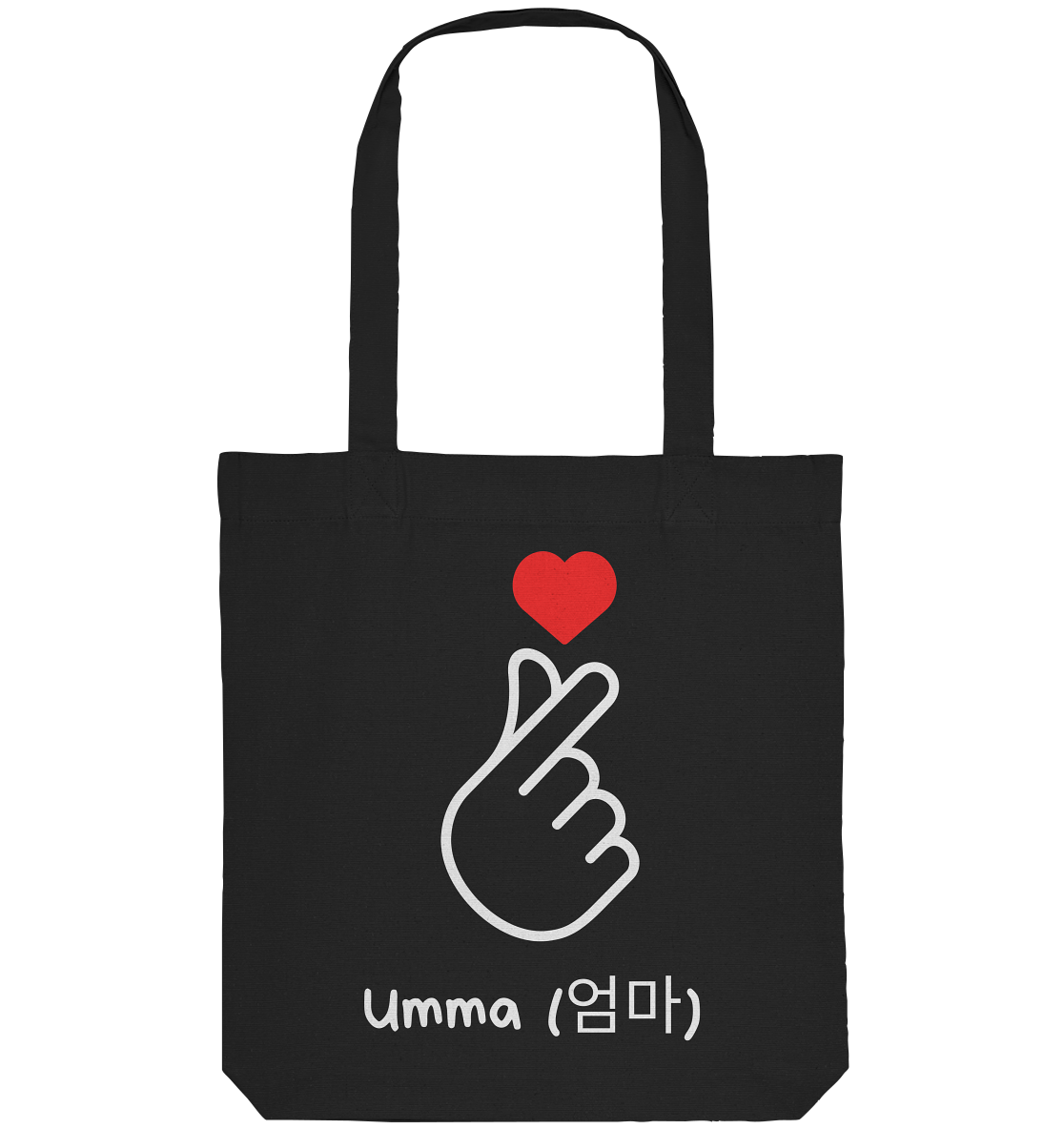 UMMA + FINGERHERZ - BEIDSEITIG - Organic Tote-Bag