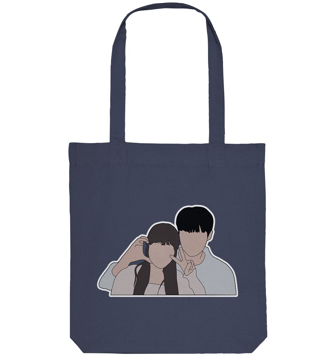 Lovely Runner - Cheek Heart - Organic Tote-Bag