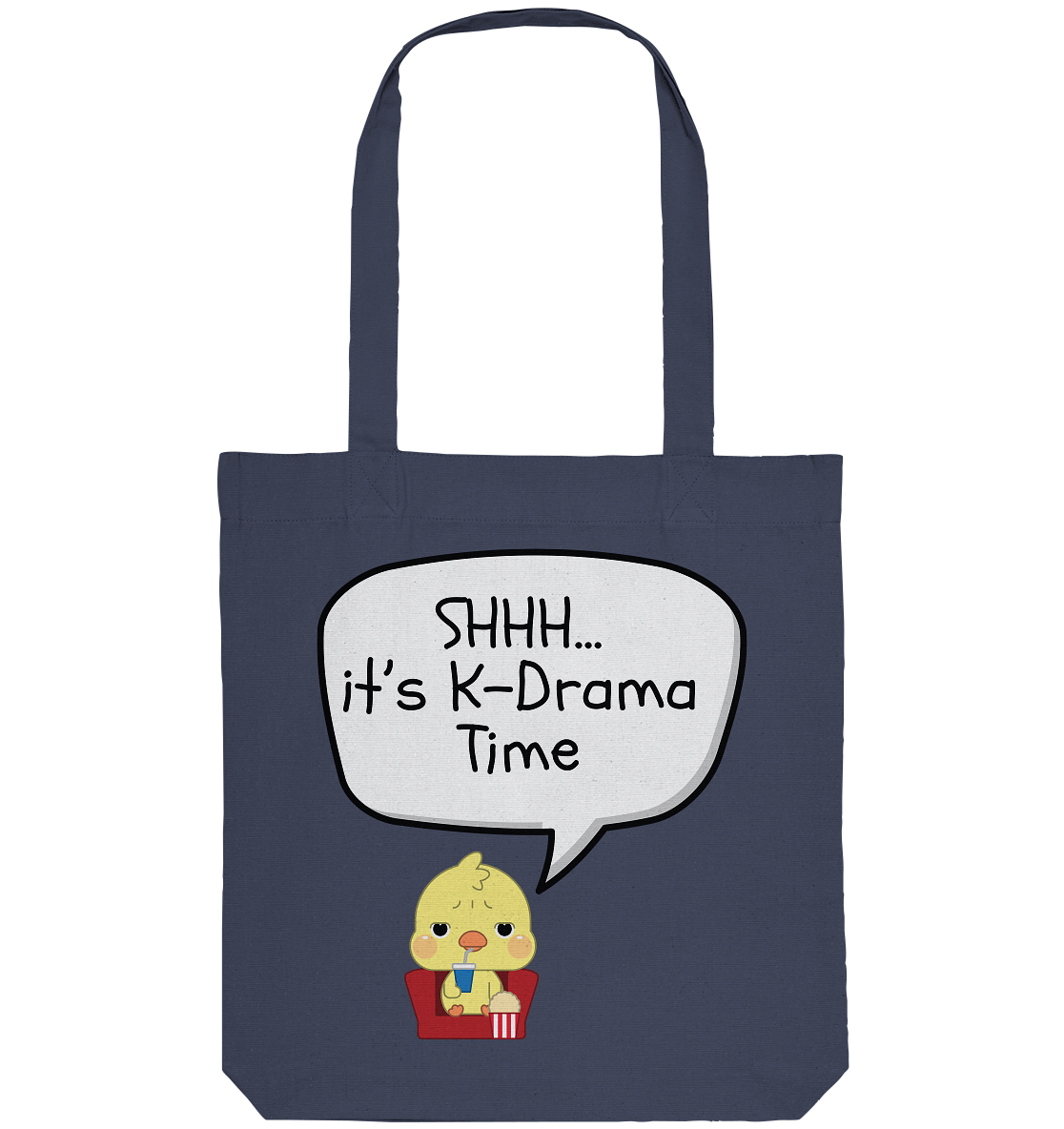 SHHH... IT'S K-DRAMA TIME - Organic Tote-Bag