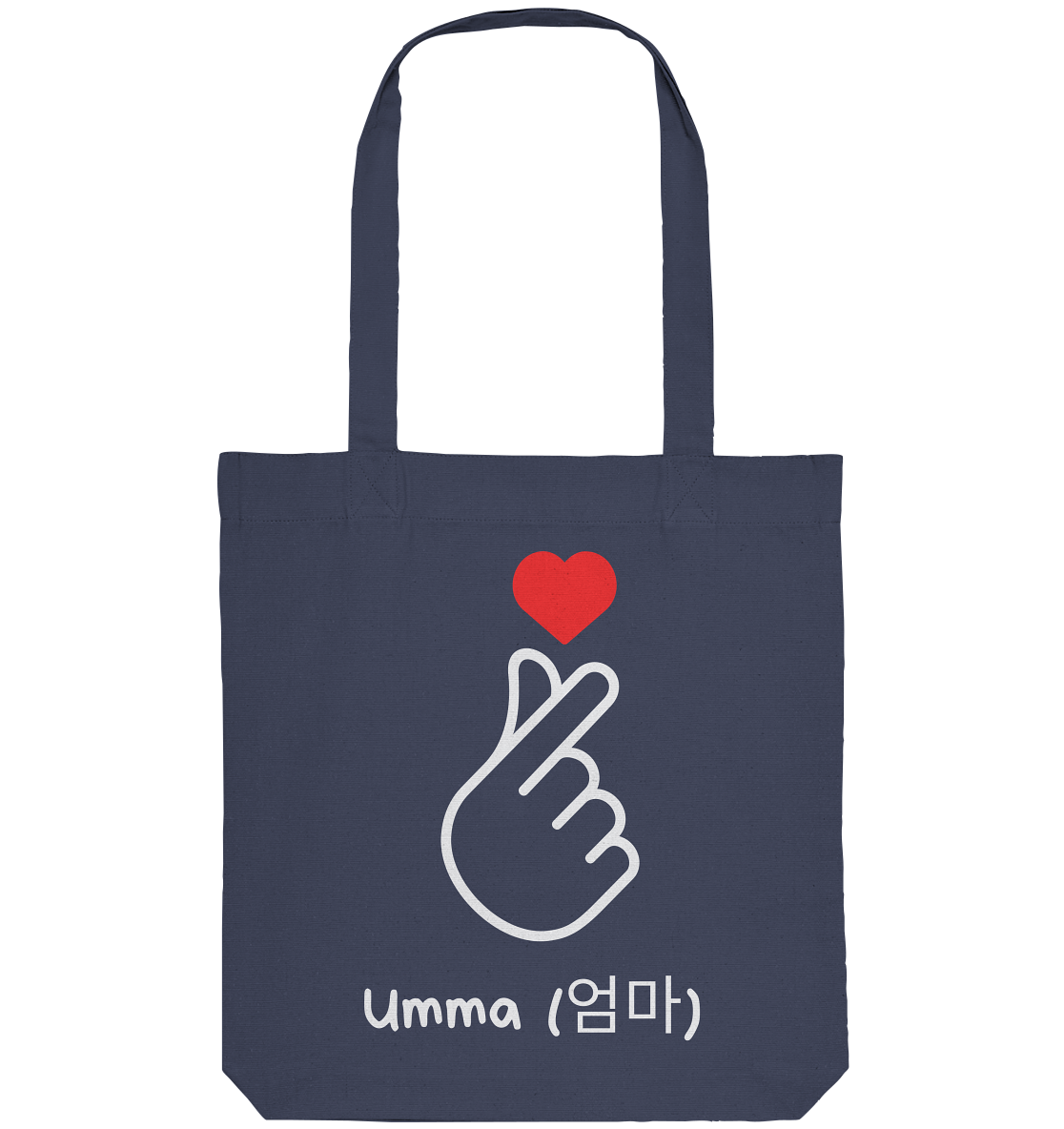 UMMA + FINGERHERZ - BEIDSEITIG - Organic Tote-Bag