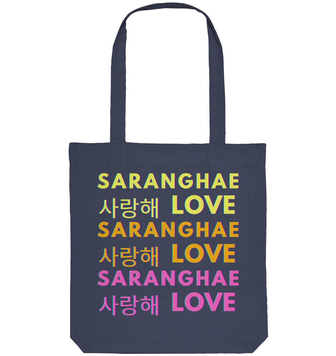 SARANGHAE LOVE NEON - Organic Tote-Bag