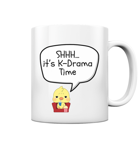 SHHH... IT'S K-DRAMA TIME - Tasse glossy