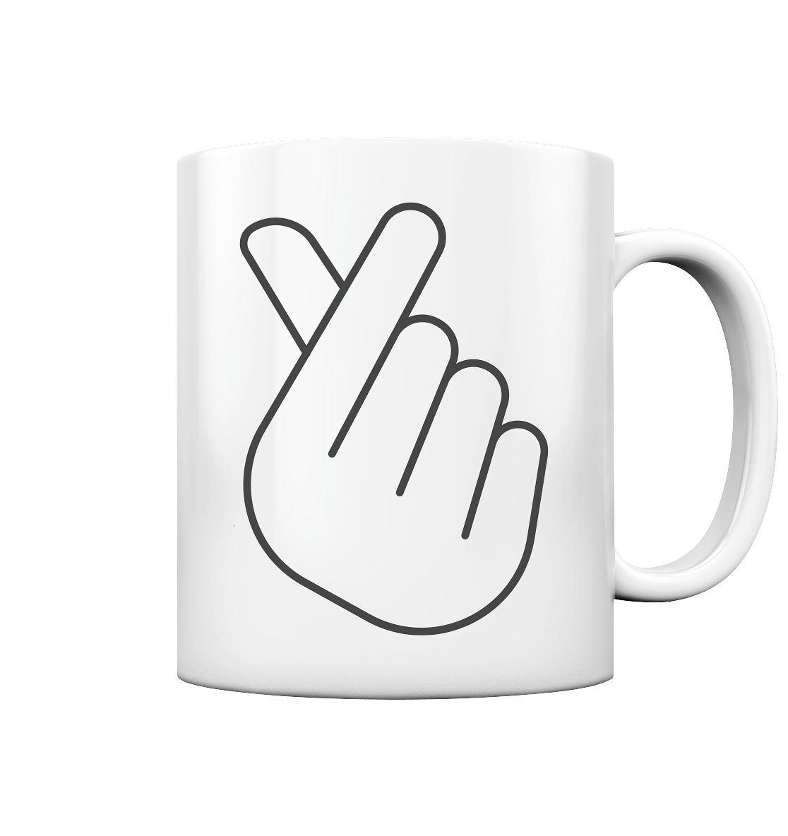 FINGER HERZ - Tasse glossy