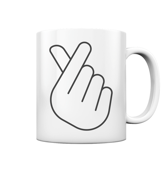 FINGER HERZ - Tasse glossy