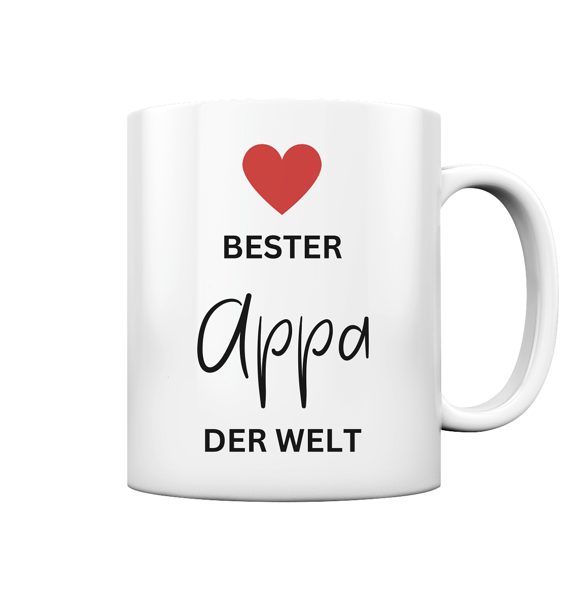 APPA DEFINITION + BESTER APPA - BEIDSEITIG - Tasse glossy