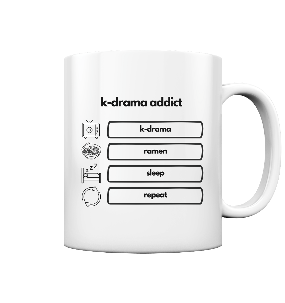 K-Drama Addict - Tasse glossy