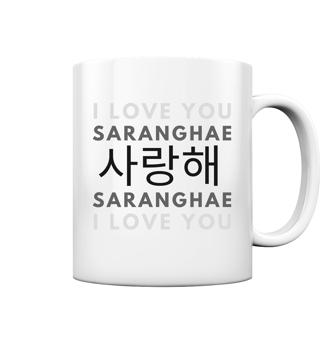 I LOVE YOU SARANGHAE - Tasse glossy