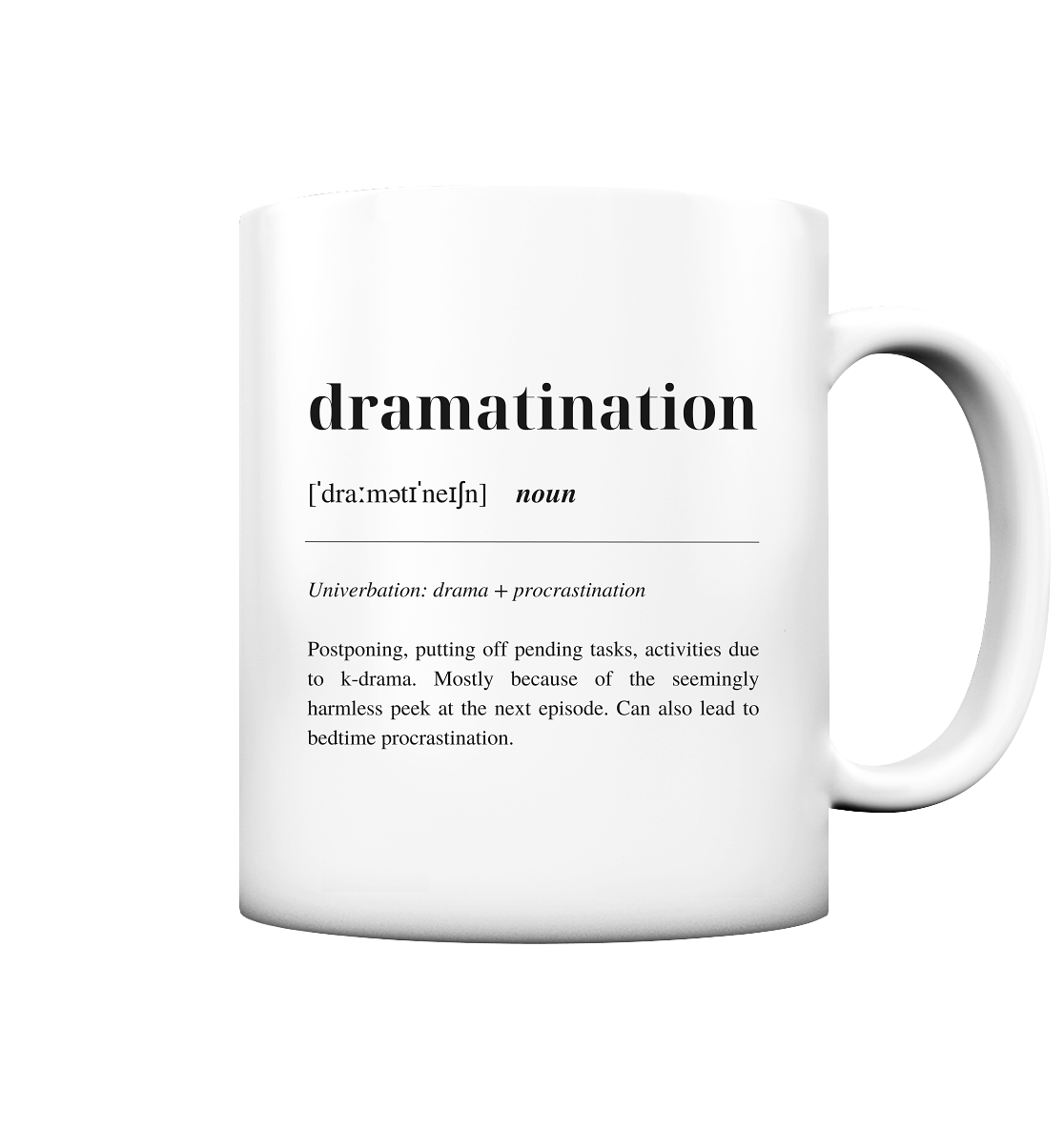 Dramatination - Tasse matt