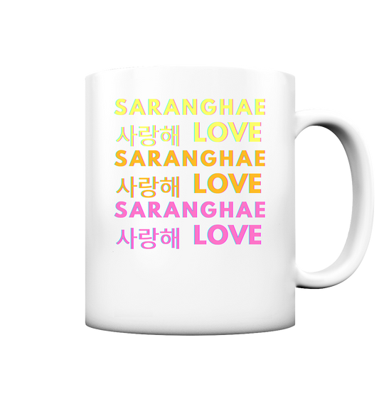 SARANGHAE LOVE NEON - Tasse matt