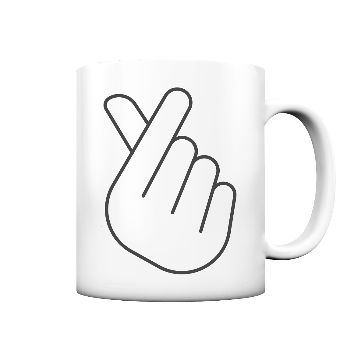 FINGER HERZ - Tasse matt