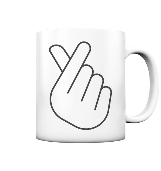 FINGER HERZ - Tasse matt