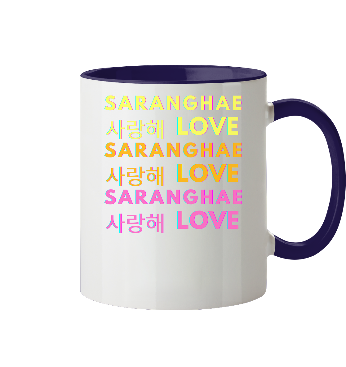 SARANGHAE LOVE NEON - Tasse zweifarbig