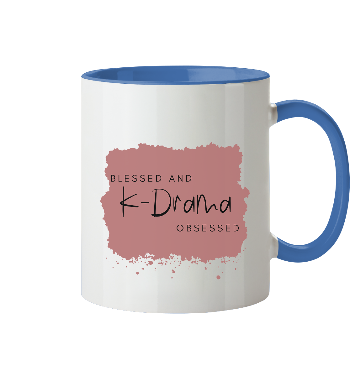 BLESSED AND K-DRAMA OBSESSED - Tasse zweifarbig