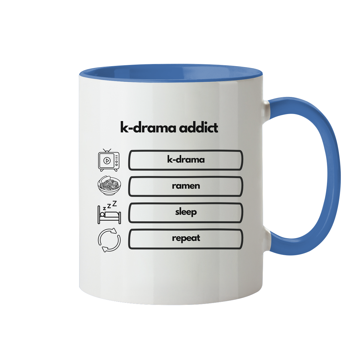 K-Drama Addict - Tasse zweifarbig